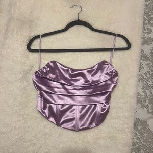 Windsor Lavender Satin Camisole Top